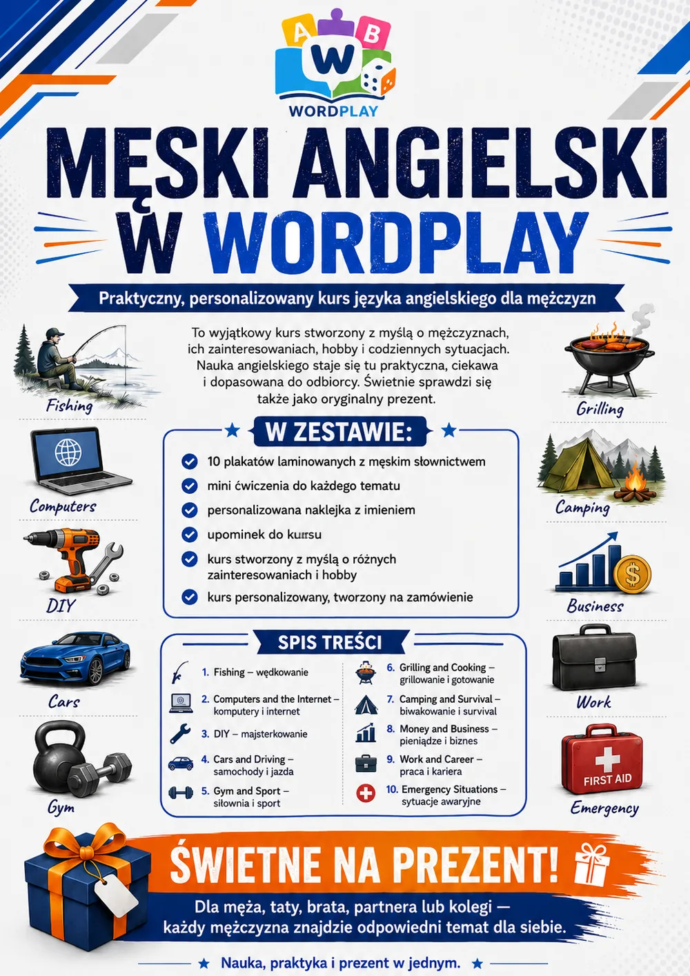 Męski Angielski — kurs angielskiego WordPlay